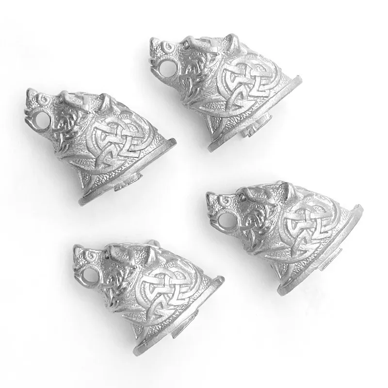 1pc 2 Types 430 Stainless Steel Knife Handle Guard Hand Protector Eagle Wolf Head Style Bolster Embryo Accessories Casting Part