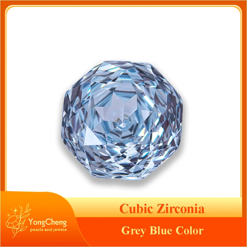 

Cubic Zirconia Rose Cut Grey Blue Color Wholesale Charms Bead for DIY Jewelry Making Earrings Bracelet Materials No Certificate