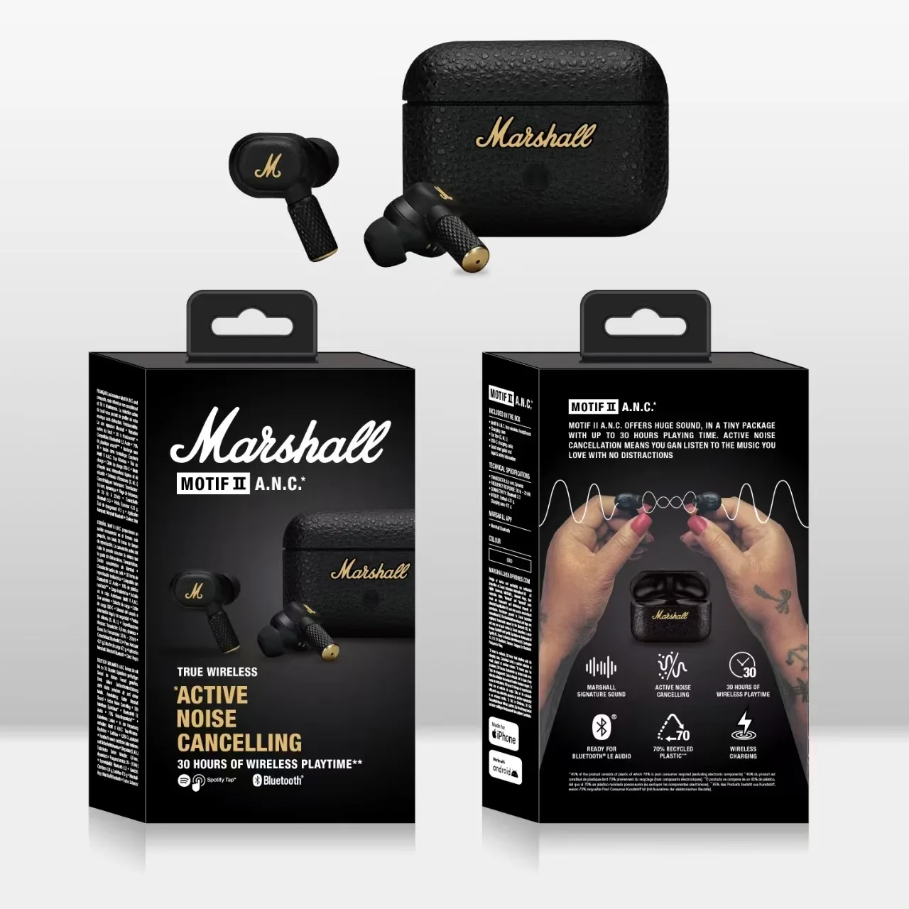 

Suitable for Marshall MINOR ANC wireless Bluetooth earphones, in ear sports noise cancelling version