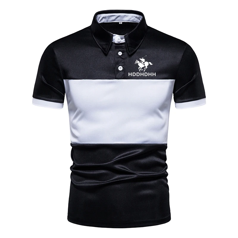 Top Polo Shirts For Men Printing Golf Logo Tees New Summer Business Casual Clothes