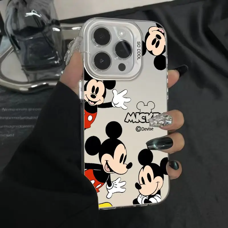 Cartoon Original Mickey Mouse Phone Case for OPPO Reno 6 6Pro 7 7Pro 7Z 8T 1011F 12 Pro Plus 5G Matte Shockproof Back Cover