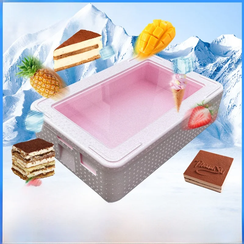 

Коммерческая многослойная прозрачная крышка с пенопластовой изоляцией, коробка для холодного хранения кондитерских изделий, коробка для хранения продуктов, уличный киоск Epp