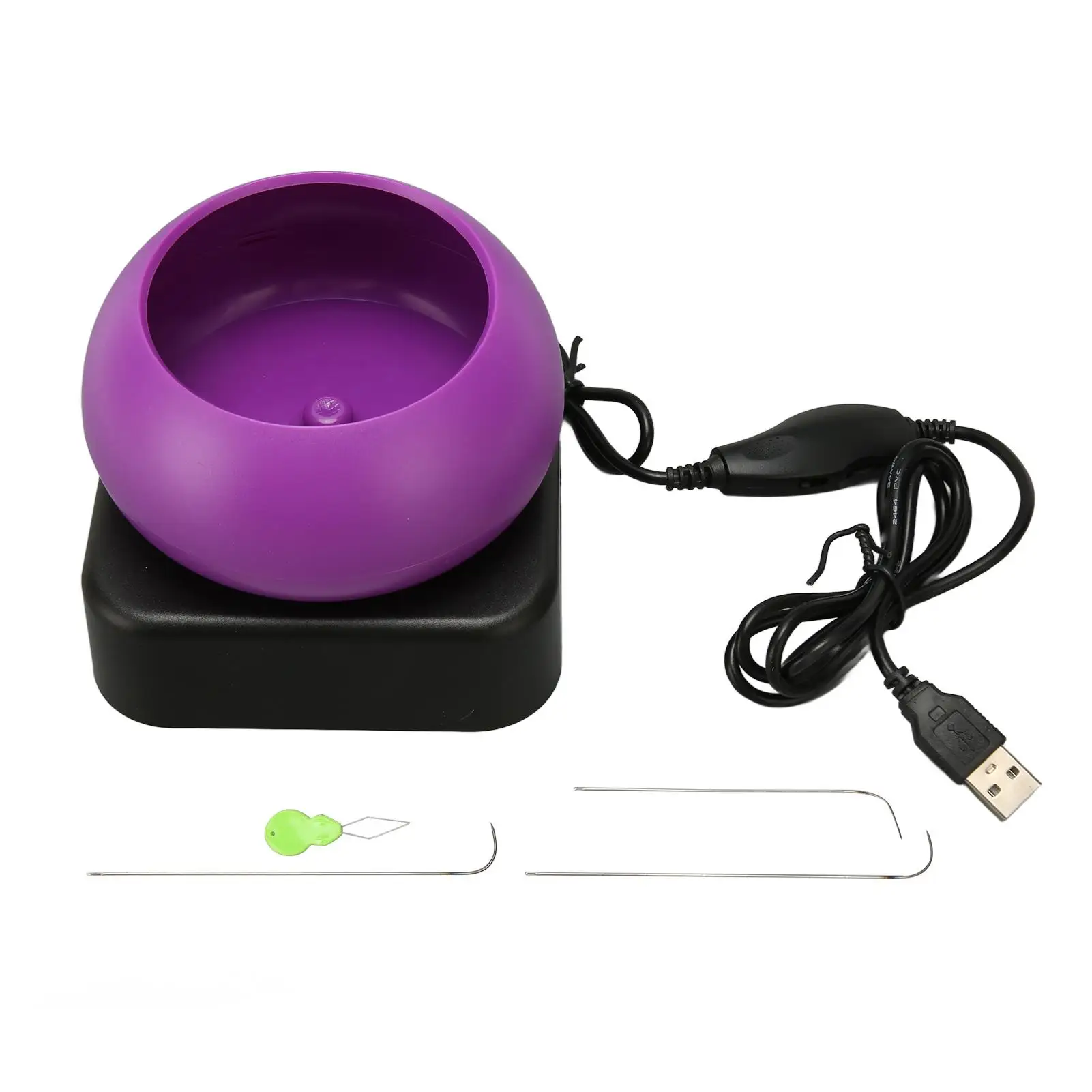 

USB Electric Bead Spinner Bowl - Adjustable for craft Maker, Safe & Stable, Easy Operation, CW/CCW Rotation