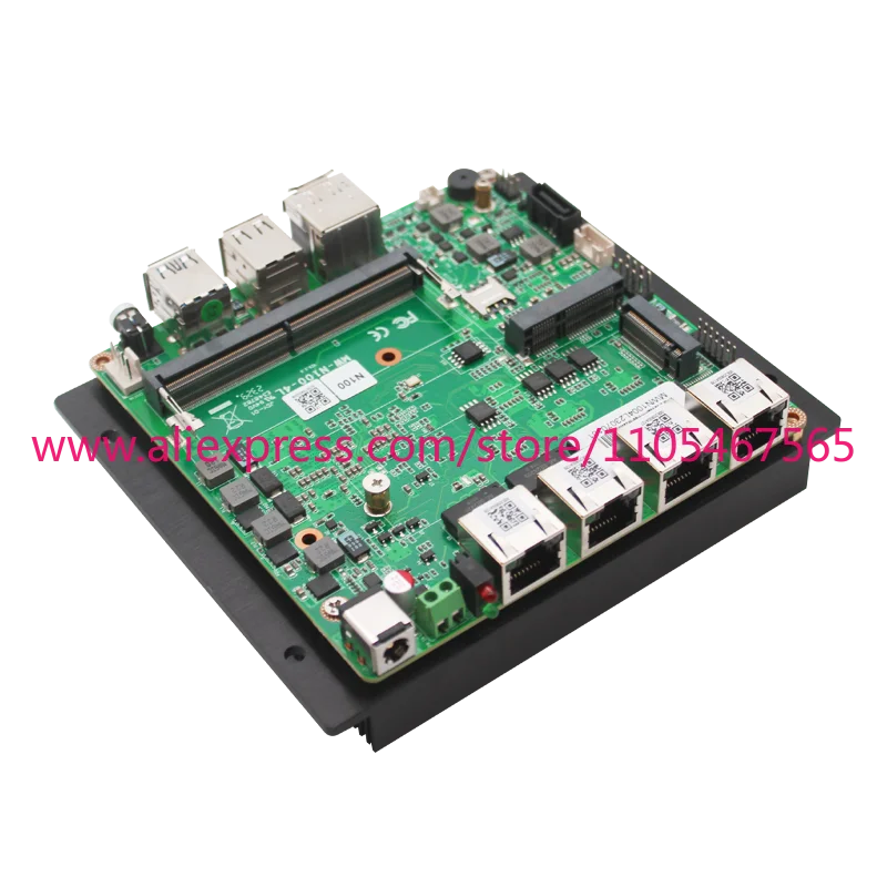 1PCS J4125 motherboard soft router quad network 2.5G industrial control vision onboard N5105/J6412/fanless industrial N100