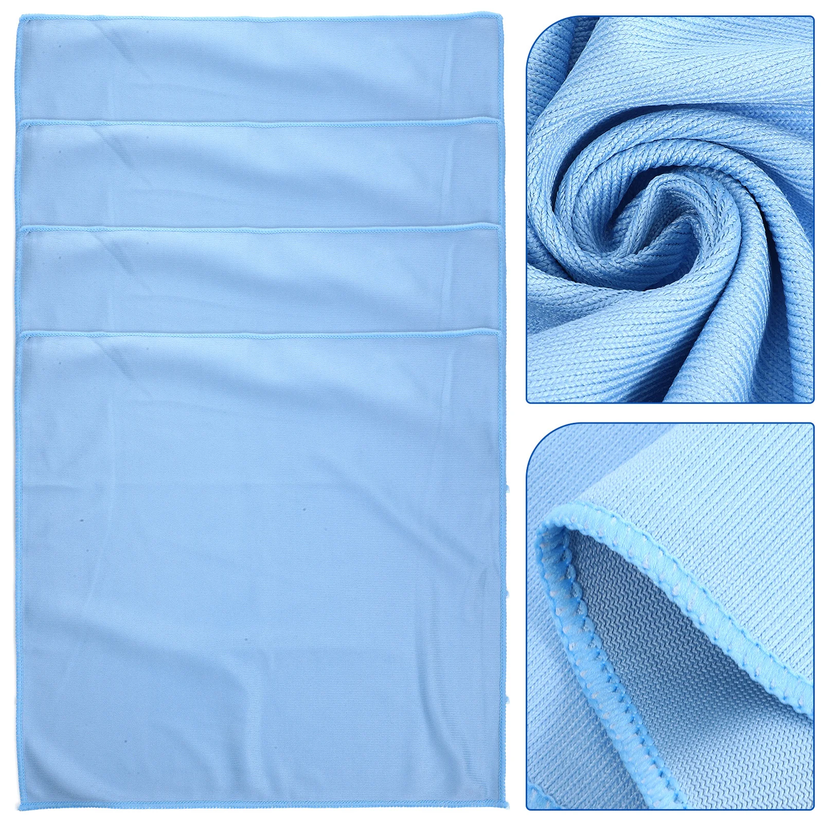 

4pcs Cleaning Car Glass Towel Ultra Soft Reusable Washable For Kitchen Bathroom Glass Window Mirror Car Dusting Towels