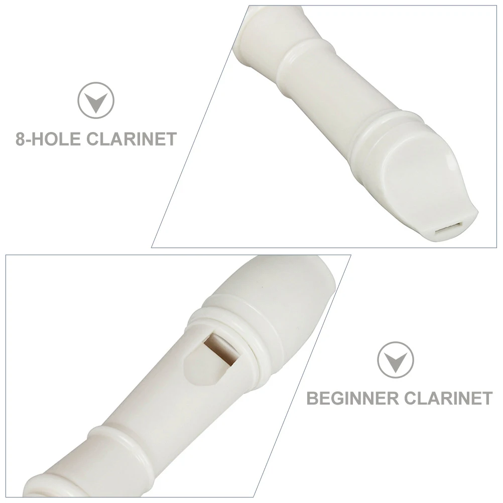 

4 Sets Children's Musical Beginner Instrument Kids Instruments Clarinet Abs Resin Wind Eight-hole