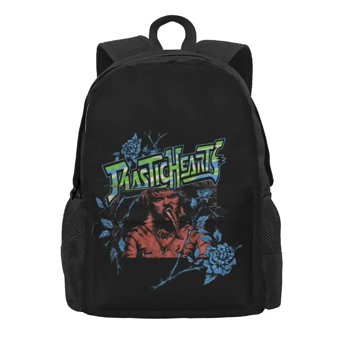 Miley Cyrus Plastic Hearts Tongue Large Capacity Backpack Fashion New Style Gym Tote Bag Riding Backpack