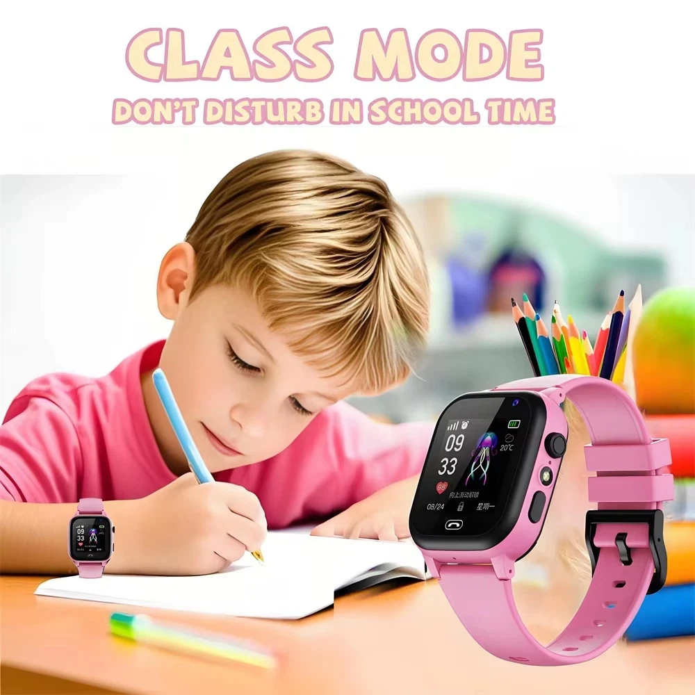 VIVO Kinder GPS Wasserdichte Smartwatch 4G SIM-Karte Anruf Kamera Mini Elektronische Uhr Geburtstagsgeschenk für Kinder 2027 Neu – Detail 3