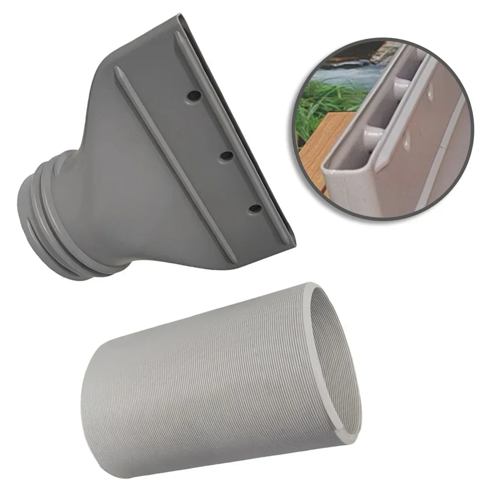 2pcs Portable Air Conditioning Flat Hose Connection Adapter Flat-Mouth Adapter Exhaust Hose Adapter For Air Conditioning