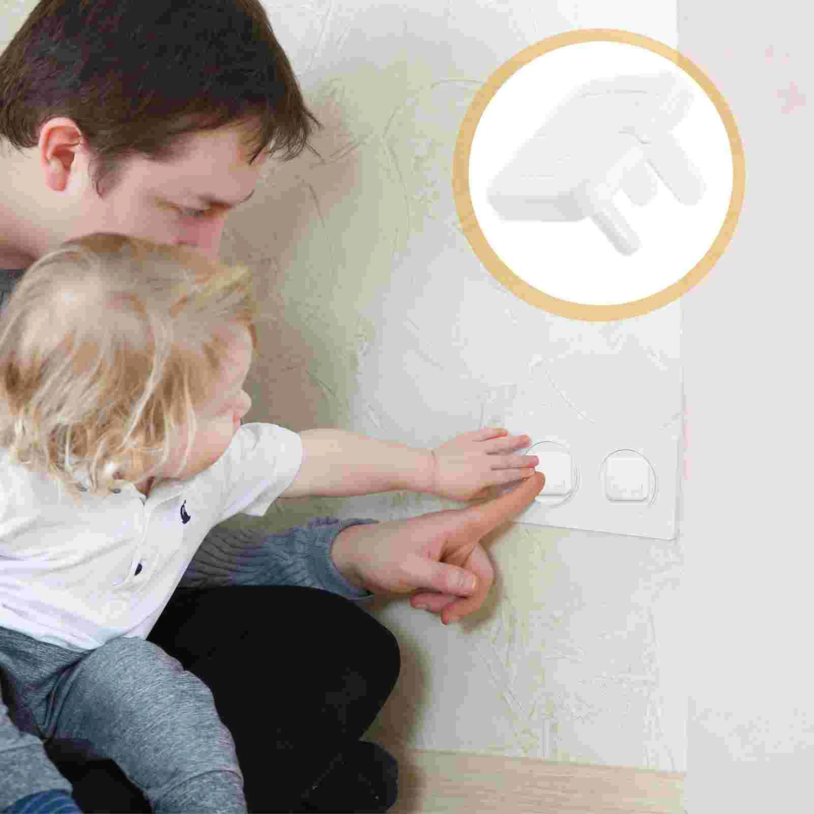 12 Pcs Outlet Cover Baby Safe Wall Plug Guard Plugs Power Supply Electrical Covers Babyproof Socket for Outlets Caps Safety