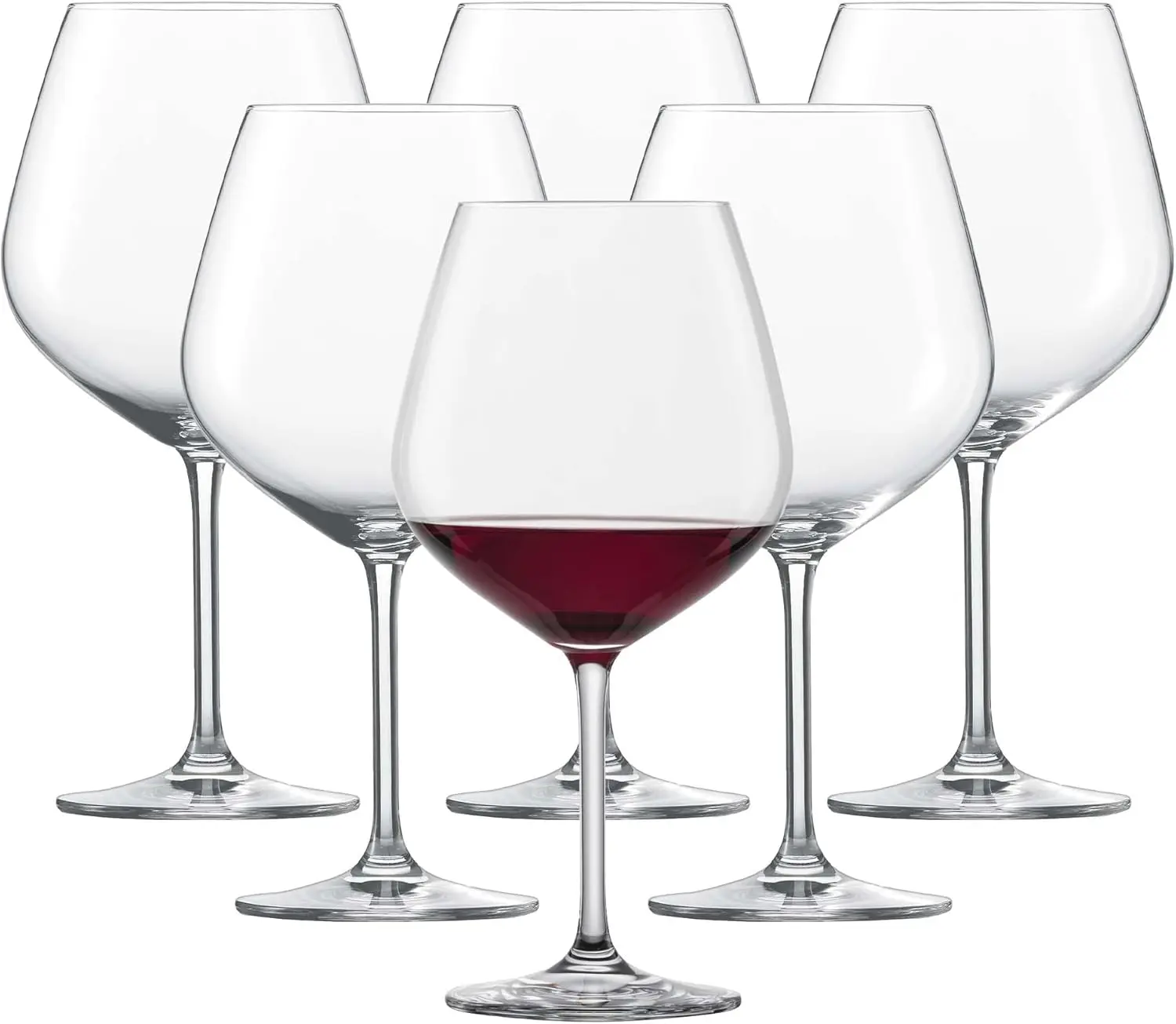 

Forté Burgundy Goblet (Set of 6), Burgundy Glasses for Red Wine, Dishwasher-Safe Tritan Crystal Glasses, Germany (25