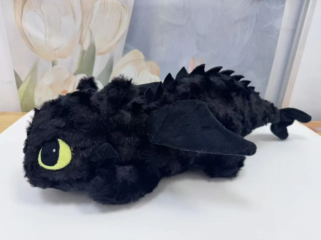 

Новейшая черно-белая плюшевая игрушечная фигурка Kawaii беззубик, персонаж мультяшного аниме, идеально подходит для детских подарков на день рождения