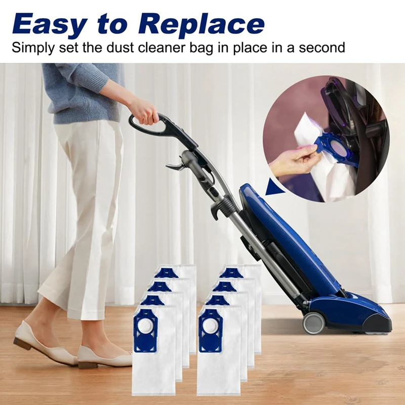 B35B-8PCS Ersatz-HEPA-Staubsaugerbeutel für Riccar Brilliance R30D, R30P, R30PET & Simplicity Synchrony S30D, S30P, S30PET