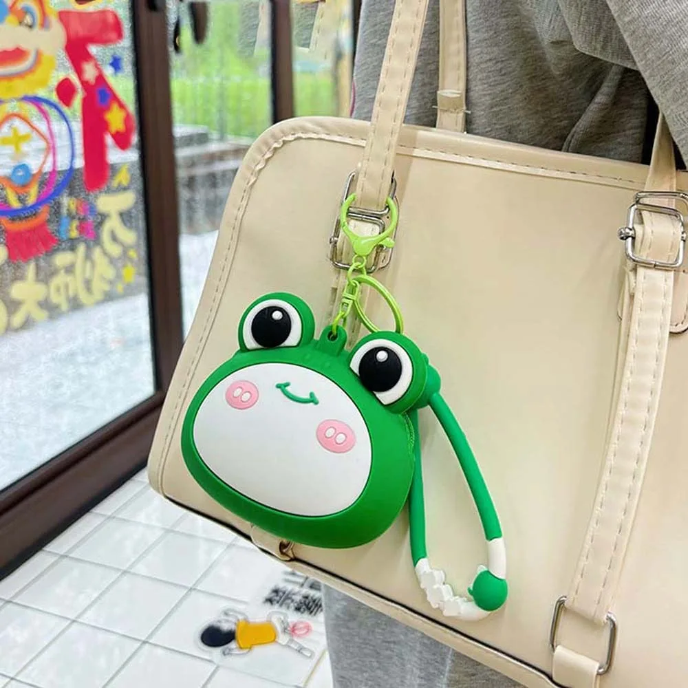 Portamonete portatile versatile per hamburger, impermeabile, per hot dog, cartone animato, portafoglio in silicone, ciondolo per pizza, portachiavi, borsa per auricolari, coppia