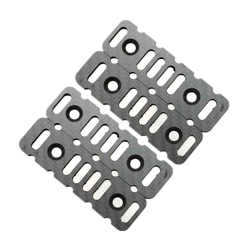 4 Pcs / Set Ultralight For Brompton 3K Carbon Pedal Plate For Brompton Folding Bike MKS Pedal Bicycle Pedal