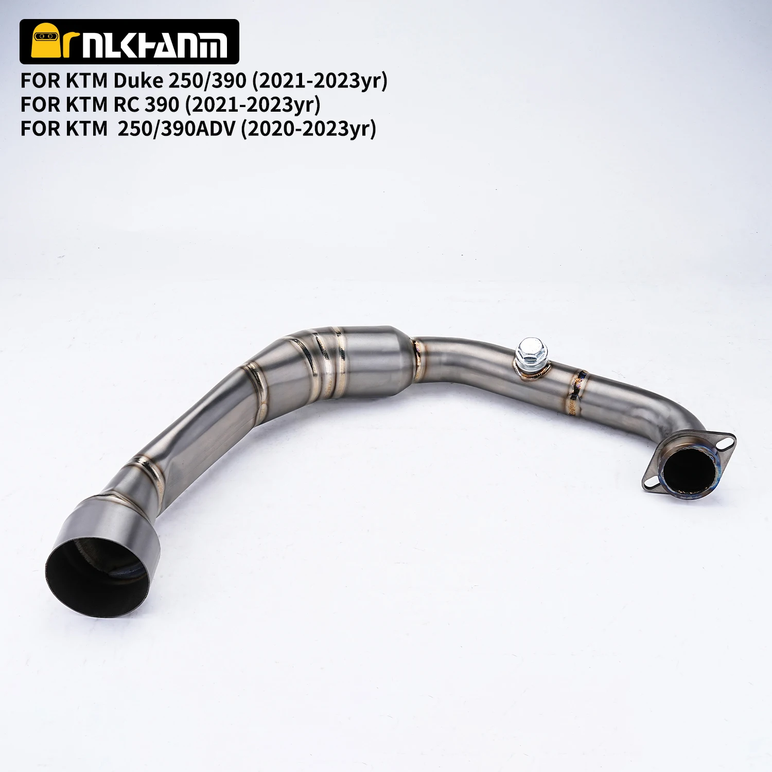 لتعديل نظام عادم الدراجة النارية duke390 RC390 Ti. وصلة أمامية من سبيكة الشريحة الأصلية لـ KTM duke390 RC390 20-23 #1