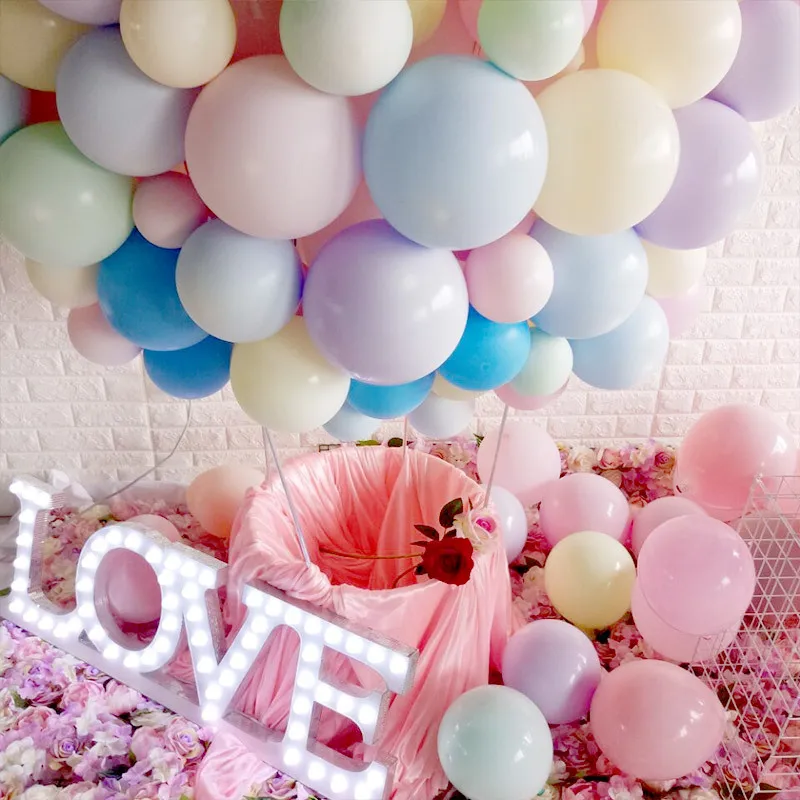 2/5/30pcs Macarons Color Pastel Candy Balloons Latex Round Helium Baloons For Birthday Party Wedding Baby Shower 5-36inch Ballon