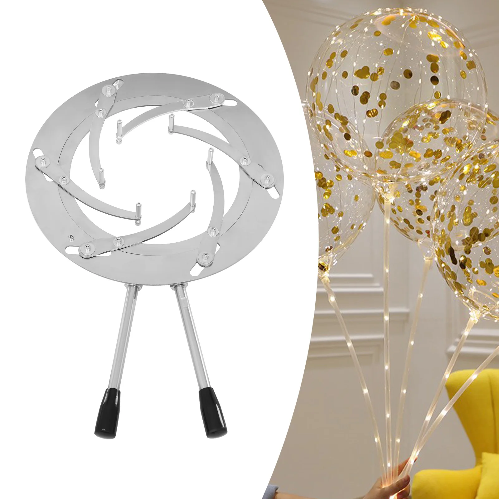 

Stainless Steel Balloon Expander Tool—Fits Latex/Bobo Balloons, Easy To Use, Portable for Birthdays，Rust & Corrosion Resistant