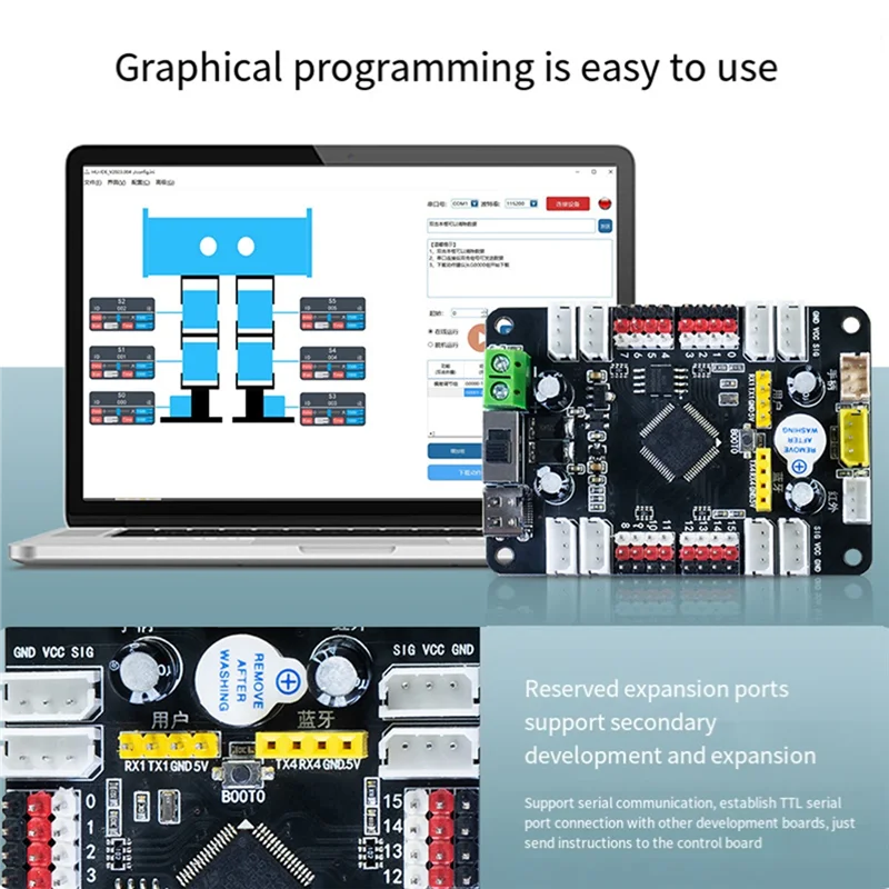 16-Channel Steering Gear Control Module PWM Steering Gear Controller Robot Mechanical Arm Driver Programming DIY Board Durable