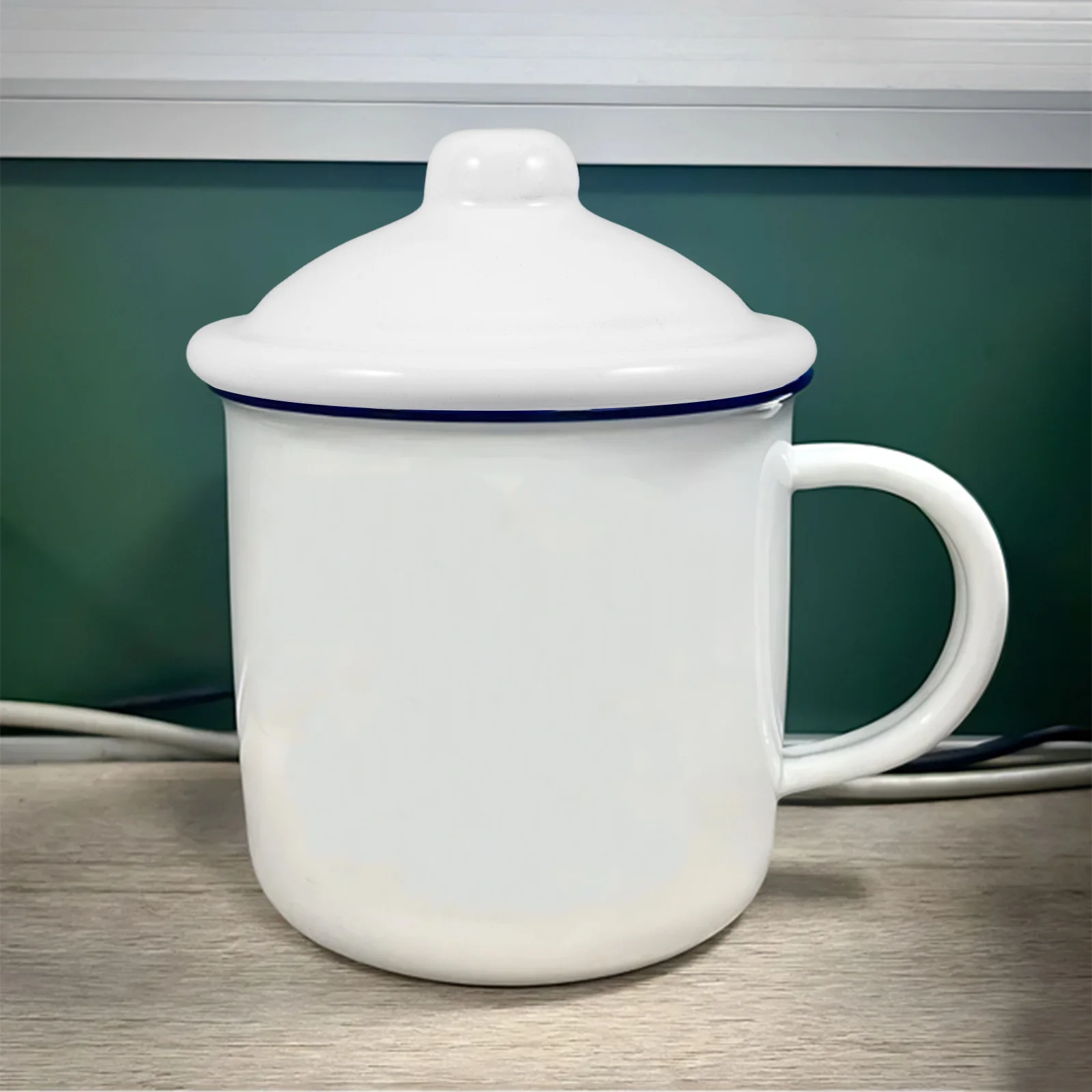 

4pcs Enamel Cup Lid Replacement Heat-Resistant Spill-Proof Mug Cover For Kitchen Office Use Compatible With Various Cups