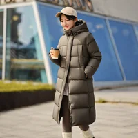 Semir Down Jacket Women Long Length Waterproof Coat 2026 Fashion Winter New Loose Hooded Coat Simple Down Jacket Woman 5