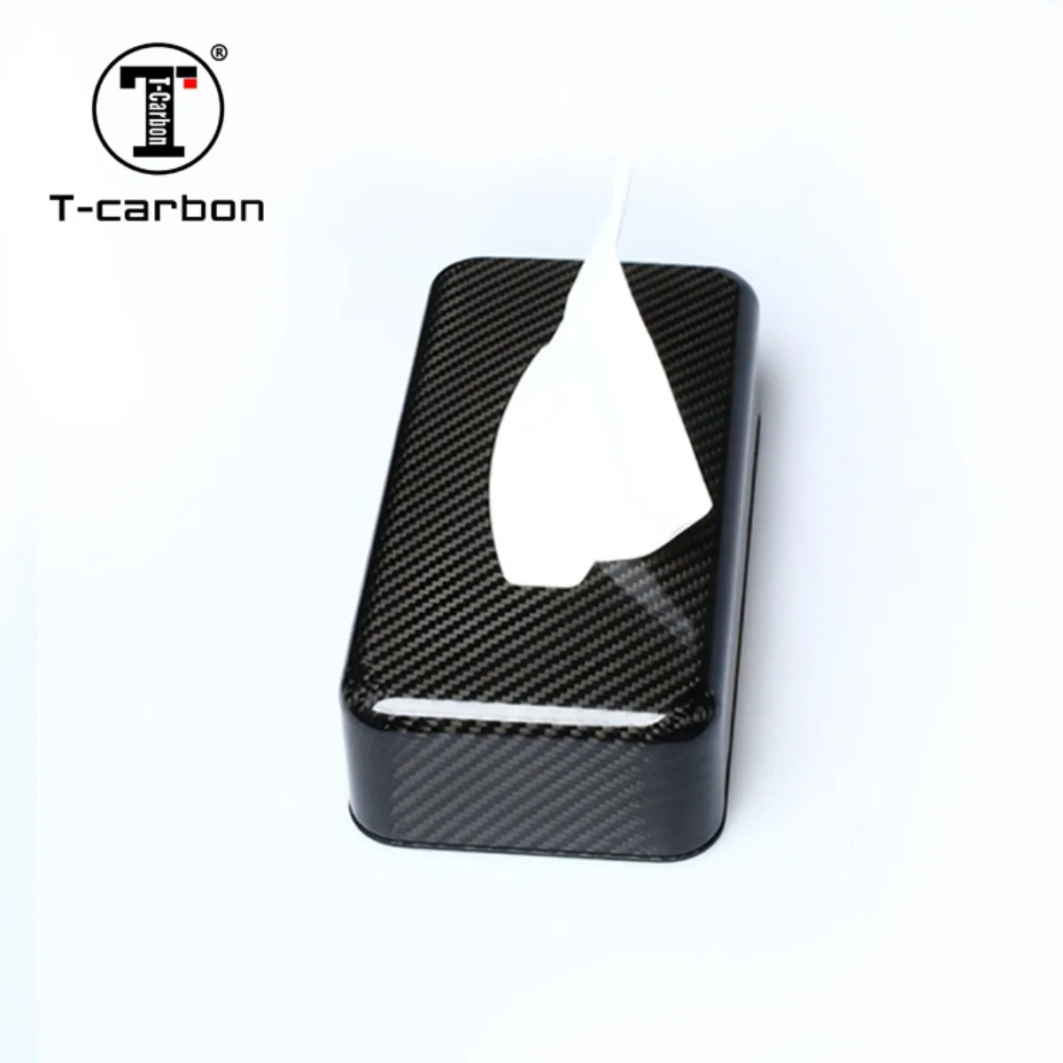 T-carbon Carbon Fiber Car interior Tissue Box  For Car Home Office