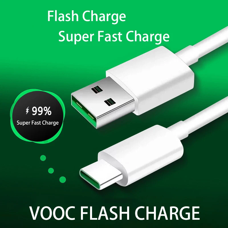 5A Original USB Type C Cable For OPPO Reno K5 K3 Find A11 R17 VOOC Flash Charger Cable Super Flash Charging Type C Charger Wire