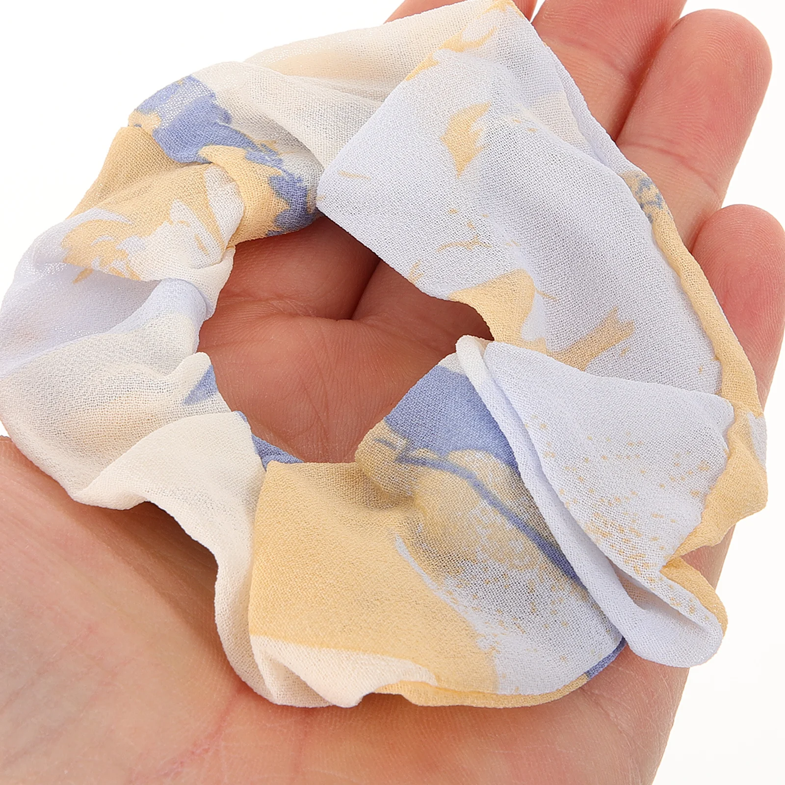 

8Pcs Gradient Color Tie-Dye Hair Scrunchies Soft Flannelette Ponytail Holders Hair Accessories Tie-Dye Scrunchies