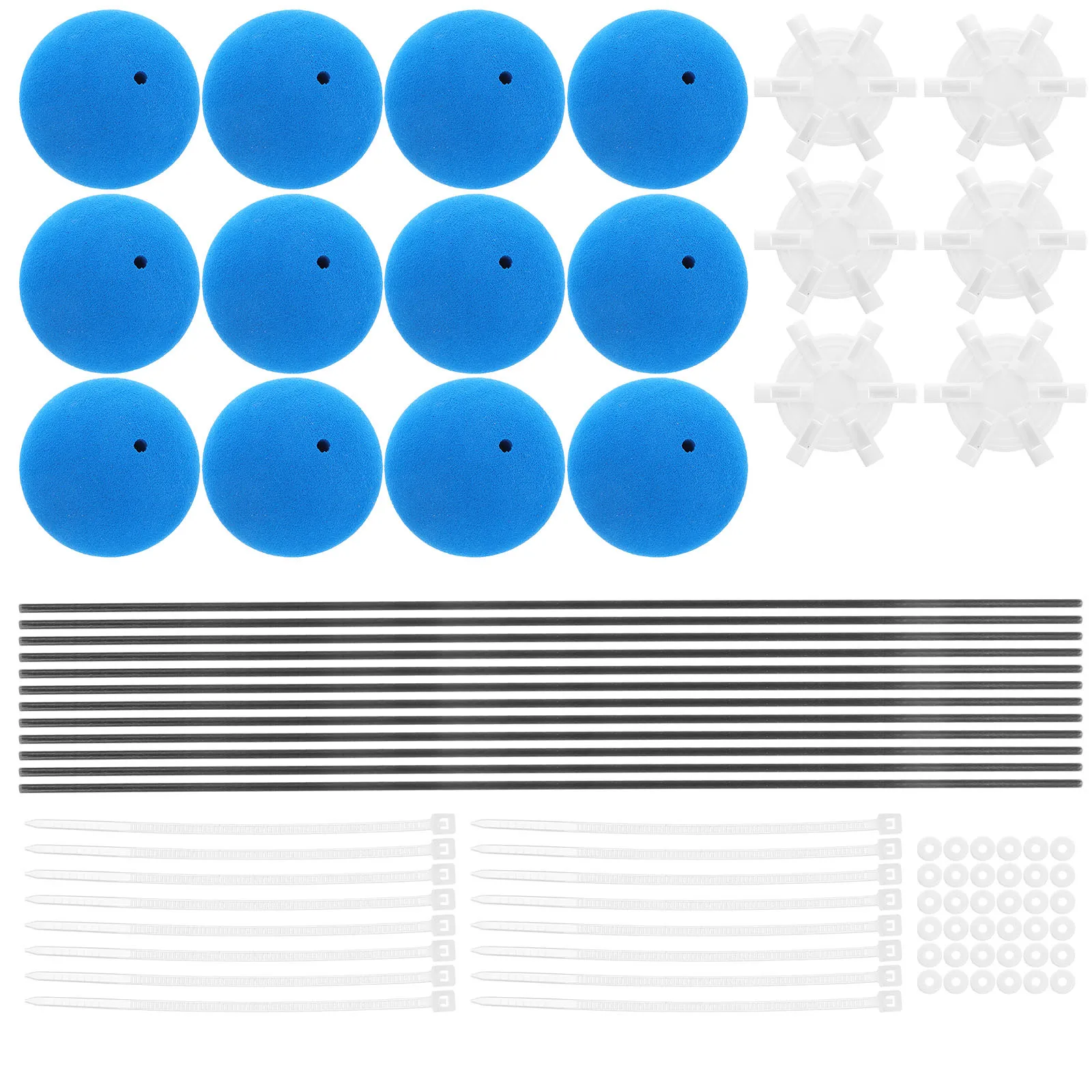 

3 set Landing Training Kit For Rc Helicopter Airplane Blue Frame Sponge Ball Durable Plastic Stability Gear Rc Helicopter