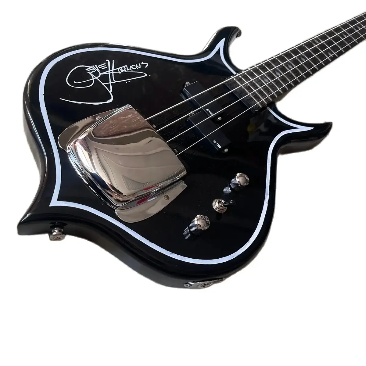 Gene Simmons Axe Electric Bass Guitar 24 Frets Punisher KISS Professional Bass Guitarra Eléctrica