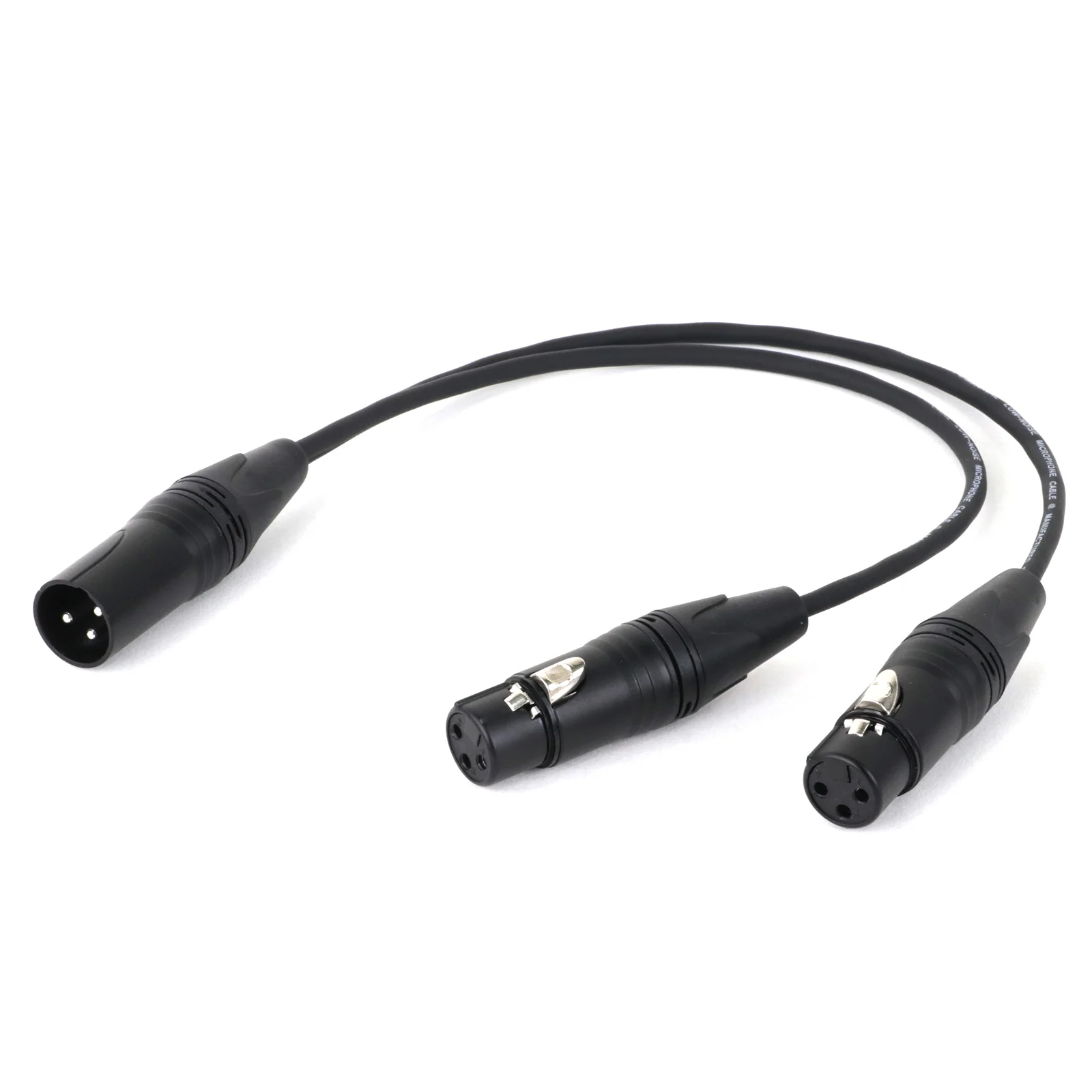 0.3M 0.5M Colorful 3Pin XLR 1 Male to 2 Female Audio Extension Cable Microphone Y Splitter Audio Cord Line for Mixer Mic