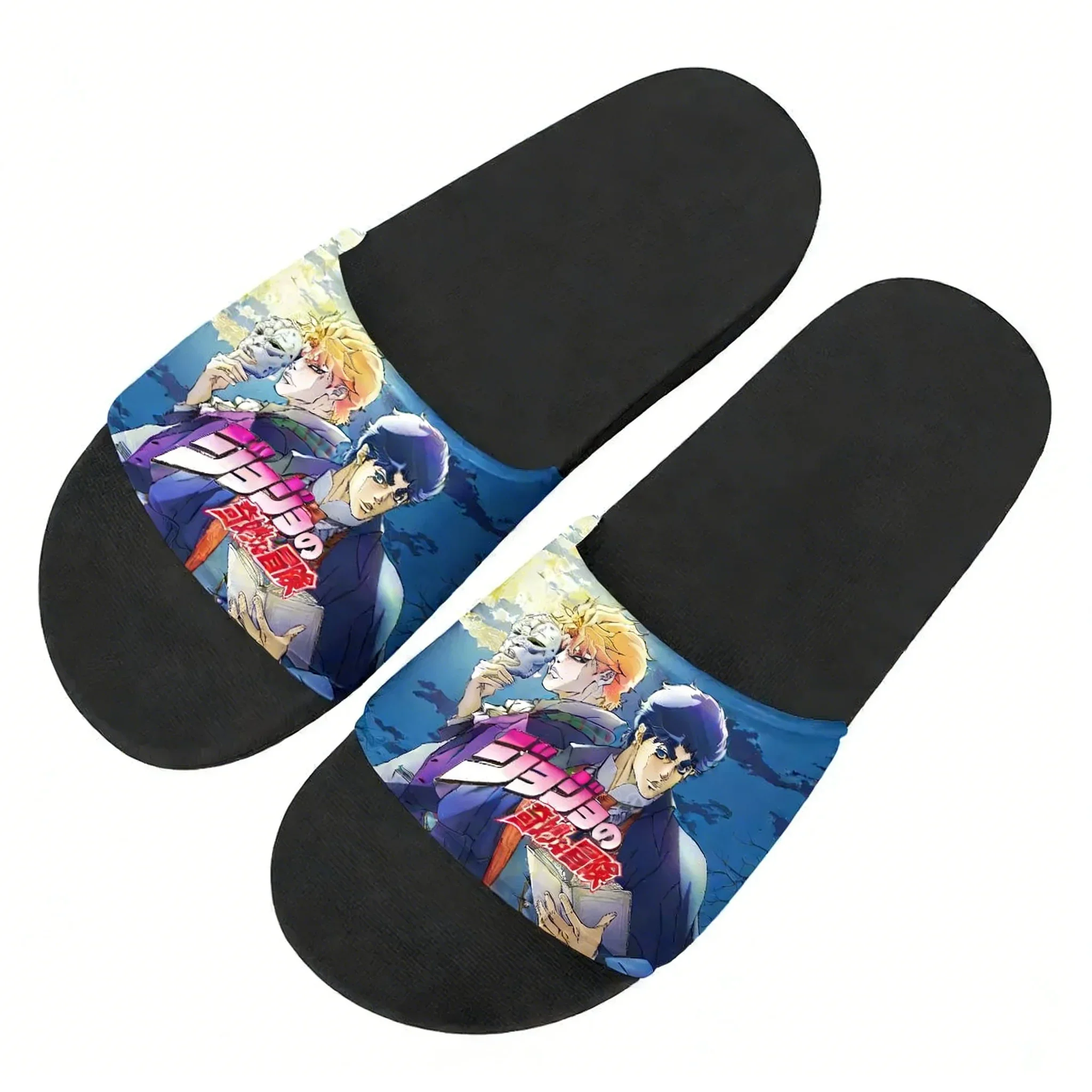 

Jojo Anime Sandals Custom Summer Indoor Slippers for Adults Men Women Bathroom Beach Pool Water Shoes