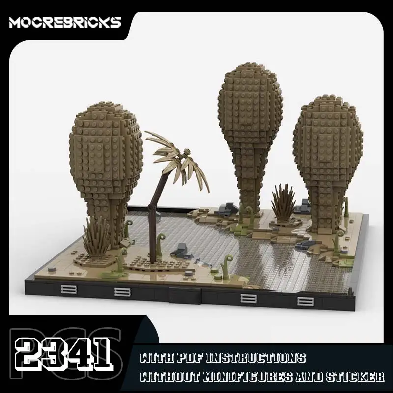 

MOC-230461 Architecture Kallax Diorama Building Blocks Model Originality Bricks Children's Desktop Display Toys Gifts