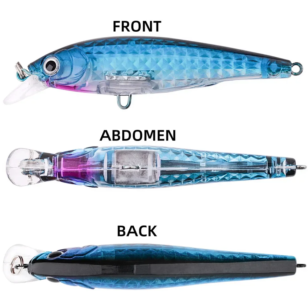 1pcs Laser Fishing Lure 9cm/9g Minnow Crankbait Wobblers 3D Eyes Perch Artificial Bait Pike Carp Bait Swim Bait Fishing Pesca