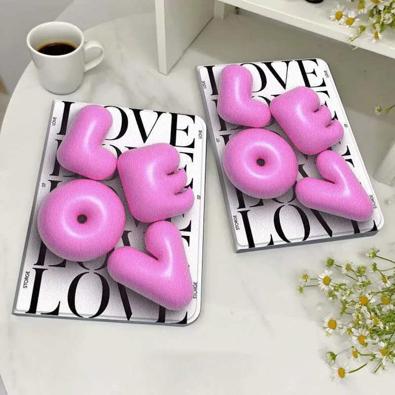 

Golden Love Heart For Honor MediaPad MatePad 6 7 X8 M5 M6 V6 V7 T5 T10 T10s 10 11 SE C5e X8a Pro Lite Tablet Case