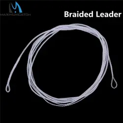 Maximumcatch Braided Leader Line 6ft/10ft 20lb 2pc Floating Leader Fishing Line with 2 Loops