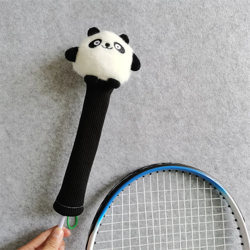 Panda Badminton Racket Handle Cover Plush Doll Grip Protectors Handcraft Gift