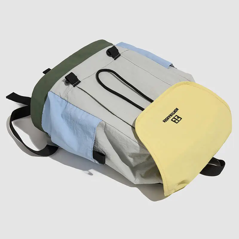 حقيبة كتف خارجية خفيفة الوزن مزدوجة الكتف على ظهره أنيقة وكبيرة السعة حقيبة ركاب حقيبة يد عادية حقيبة كتف #4