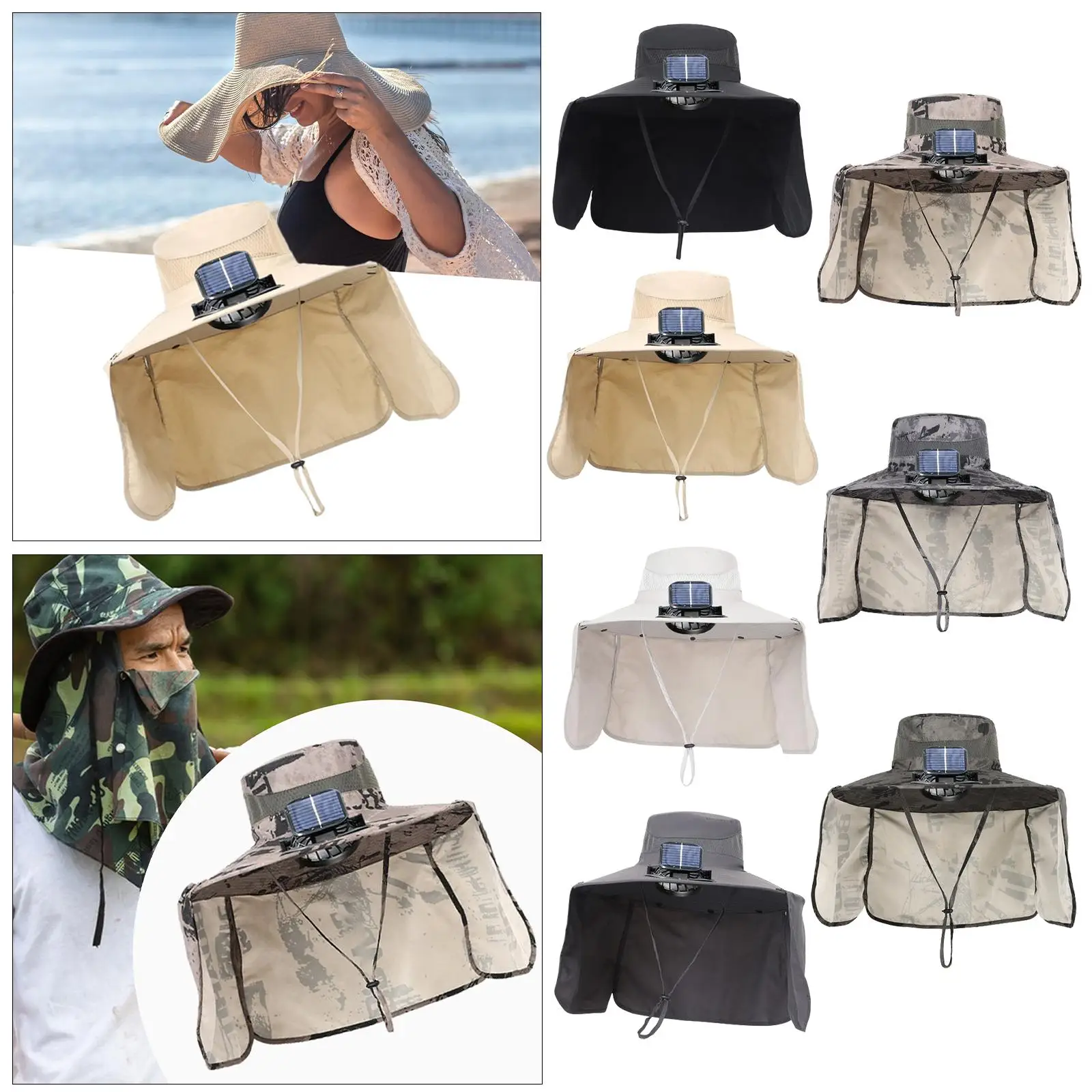 Fan Cooling Hat with Fan Lightweight Sun Hat for Climbing Travel Sports