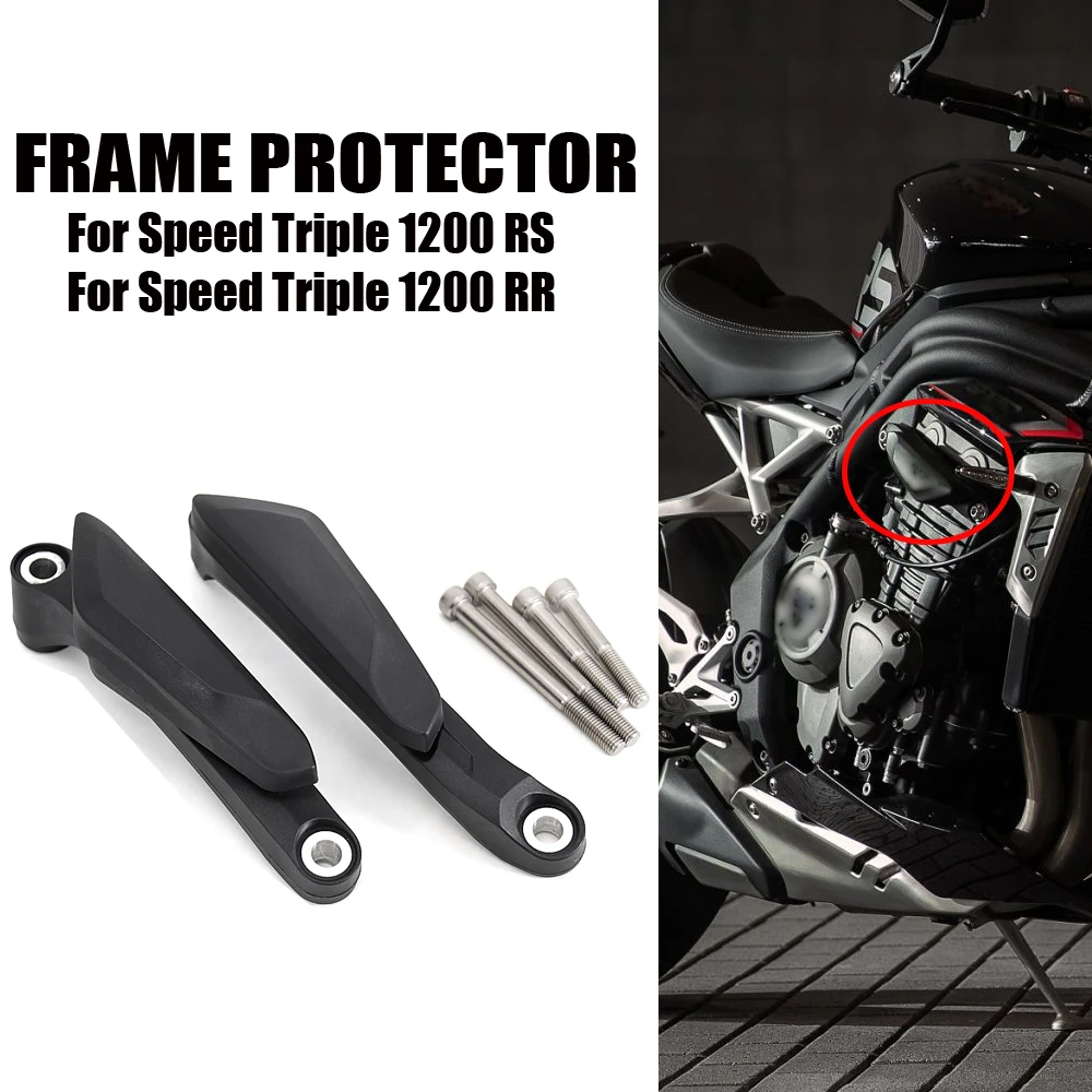 

Motorcycle High quality Falling Protection Frame Slider Fairing Guard Crash Pad Protector For Speed Triple 1200 RS 1200 RR