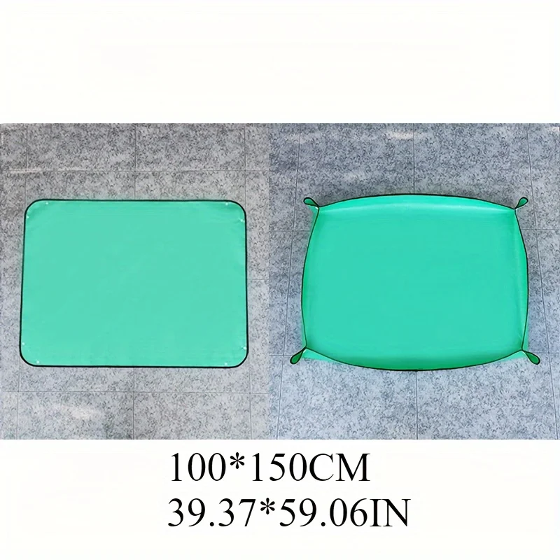 Innovative Wasserdichte Umtopfmatte in Extra Größe Faltbar Tragbar für Zimmerpflanzen und Sukkulenten Einfacher Erdwechsel und Bewässerung Umtopfmatte für Pflanzen wasserdichte Pflanzmatte tragbare Umtopfunterlage – Detail 12