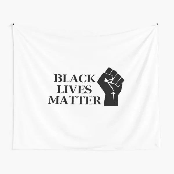 Black Lives Matter Raised Clenched Fis  Tapestry Room Travel Printed Mat Hanging Home Yoga Decoration Blanket Living Wall