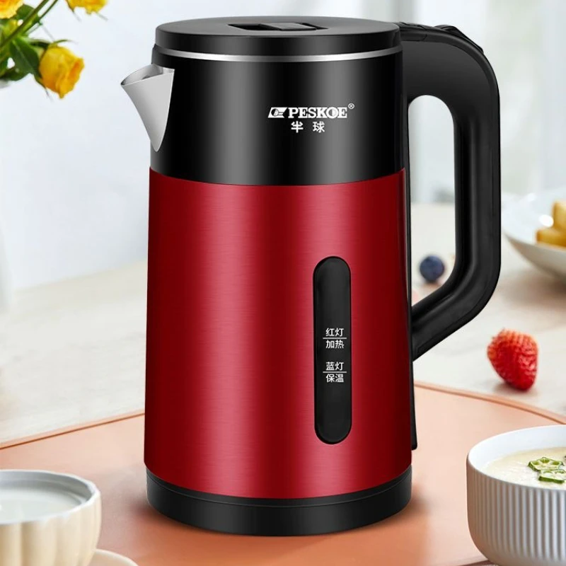 

Домашний интеллектуальный изолированный электрический чайник: прочная нержавеющая сталь 304, большая емкость с автоматическим отключением питания