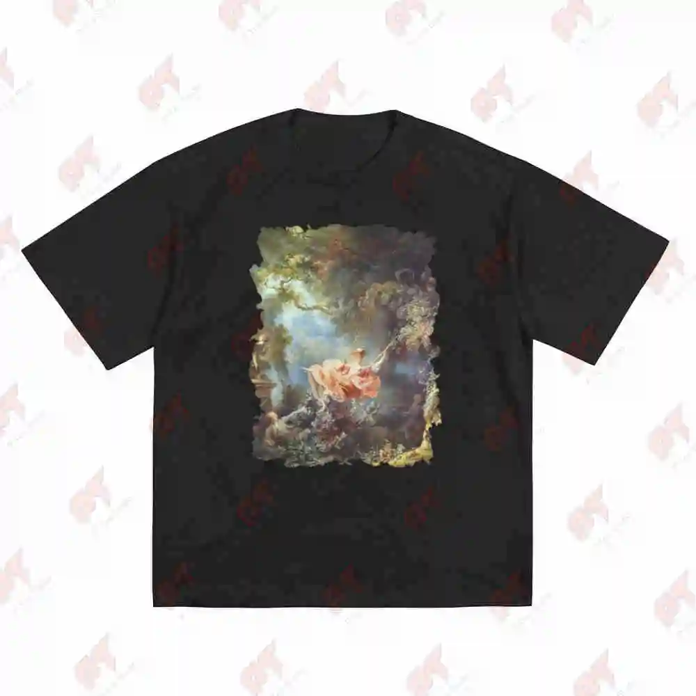 Fragonard The Happy Accidents Of Swing Short Sleeve Tee 100% Cotton T-Shirt