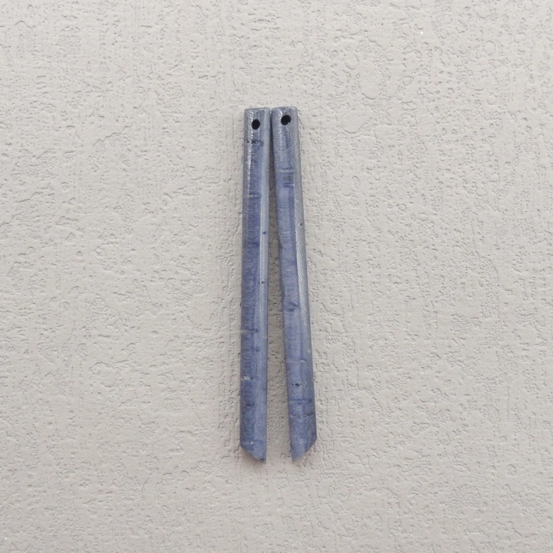 

B & F синие коралловые длинные серьги-бусины 56x4 мм 4,9 г ручной работы из натурального камня, принадлежности для изготовления ювелирных изделий для рукоделия