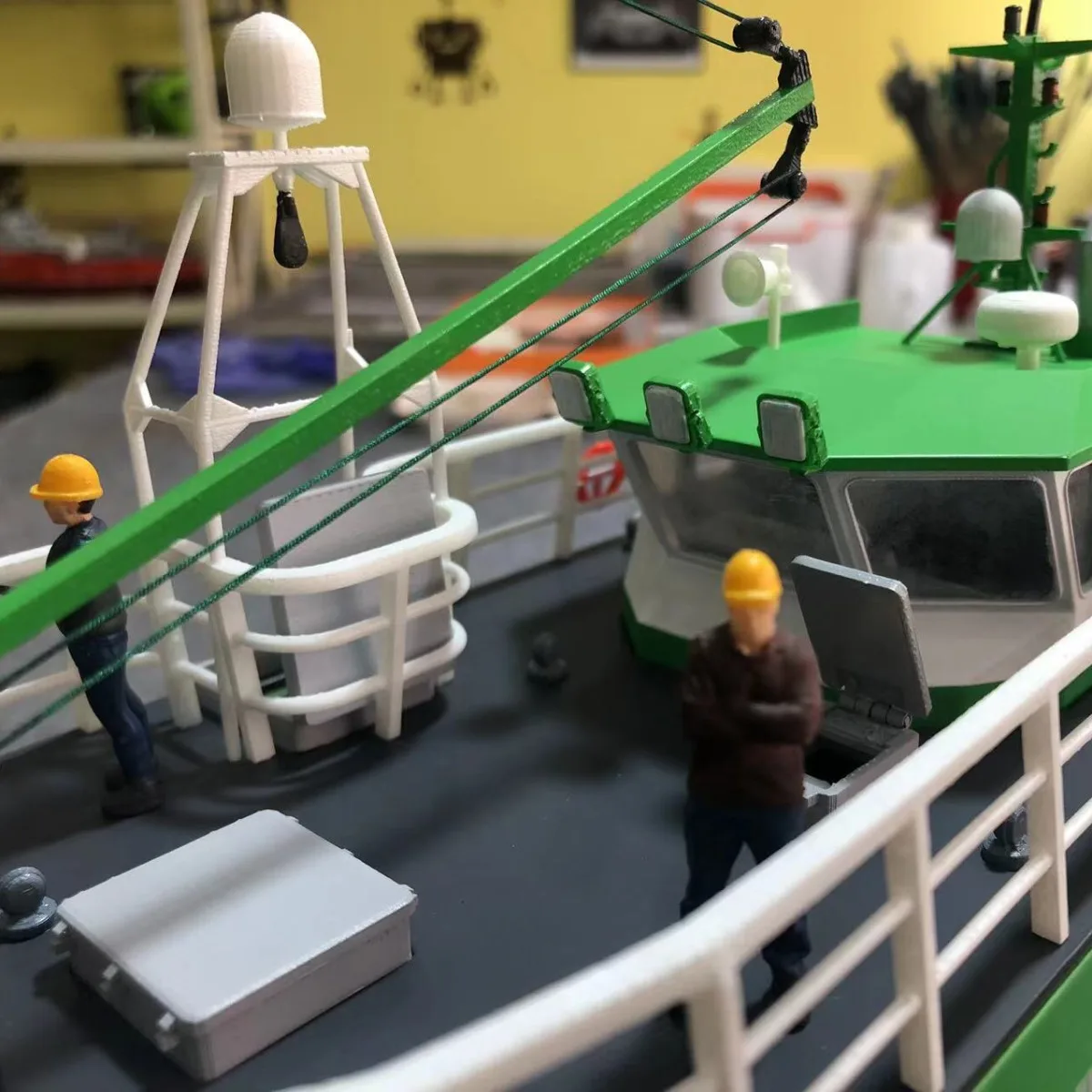 1/48 RC Boot 29 cm Simulatie Trawler Afstandsbediening Boot 3D Afdrukken Molding RC Boot Model RTR Volwassen Speelgoed gift