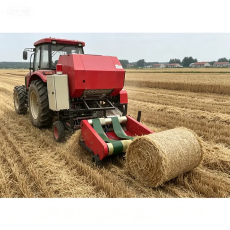 High - Efficiency Green Fodder Round Bale Baling and Wrapping Integrated Machine for Silage Silage Combine Baling Machinery