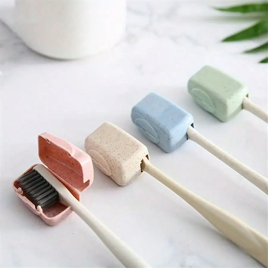 4pcs Portable Toothbrush Head Cover, Toothbrush Protective Cover Holder