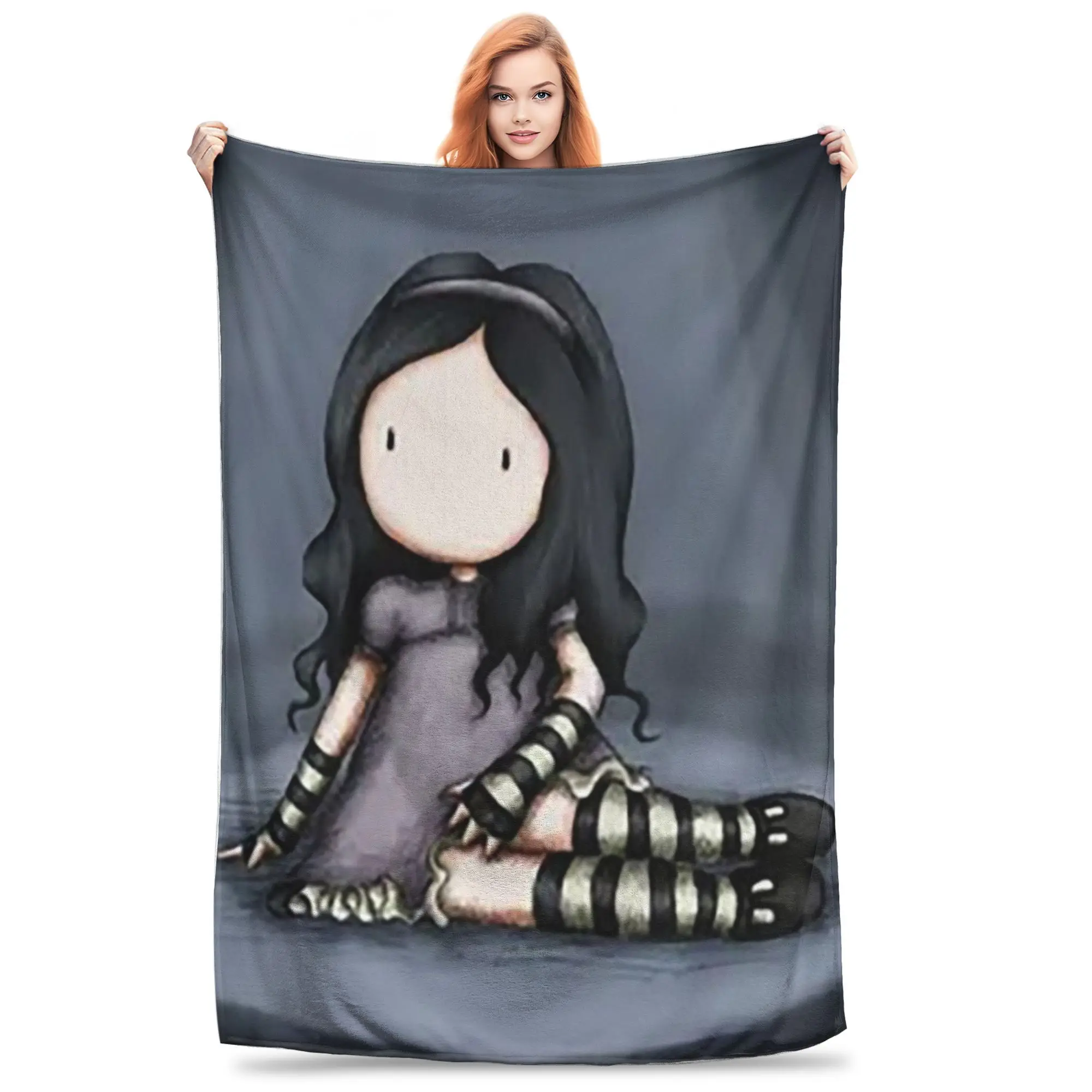 Santoro Gorjuss  Blankets Soft Warm Flannel Throw Blanket Bedspread for Bed Living room Picnic Travel Home Sofa