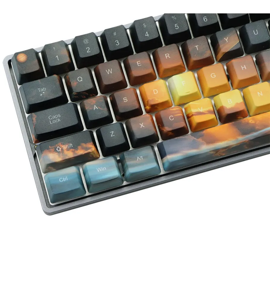 Trek 71 key OEM height PBT keycap all-inclusive five-sided sublimation process compatible with GH60 GK64